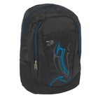 Рюкзак молодёжный "Абстракция", 1 отдел, 2 наружных и 2 боковых кармана, чёрный/голубой - Фото 2