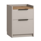 Тумба прикроватная «Авелона», 432×386×581 мм, цвет кашемир светлый/дуб вотан - Фото 1