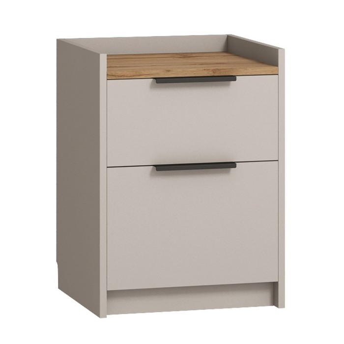 Тумба прикроватная «Авелона», 432×386×581 мм, цвет кашемир светлый/дуб вотан - Фото 1