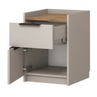 Тумба прикроватная «Авелона», 432×386×581 мм, цвет кашемир светлый/дуб вотан - Фото 2