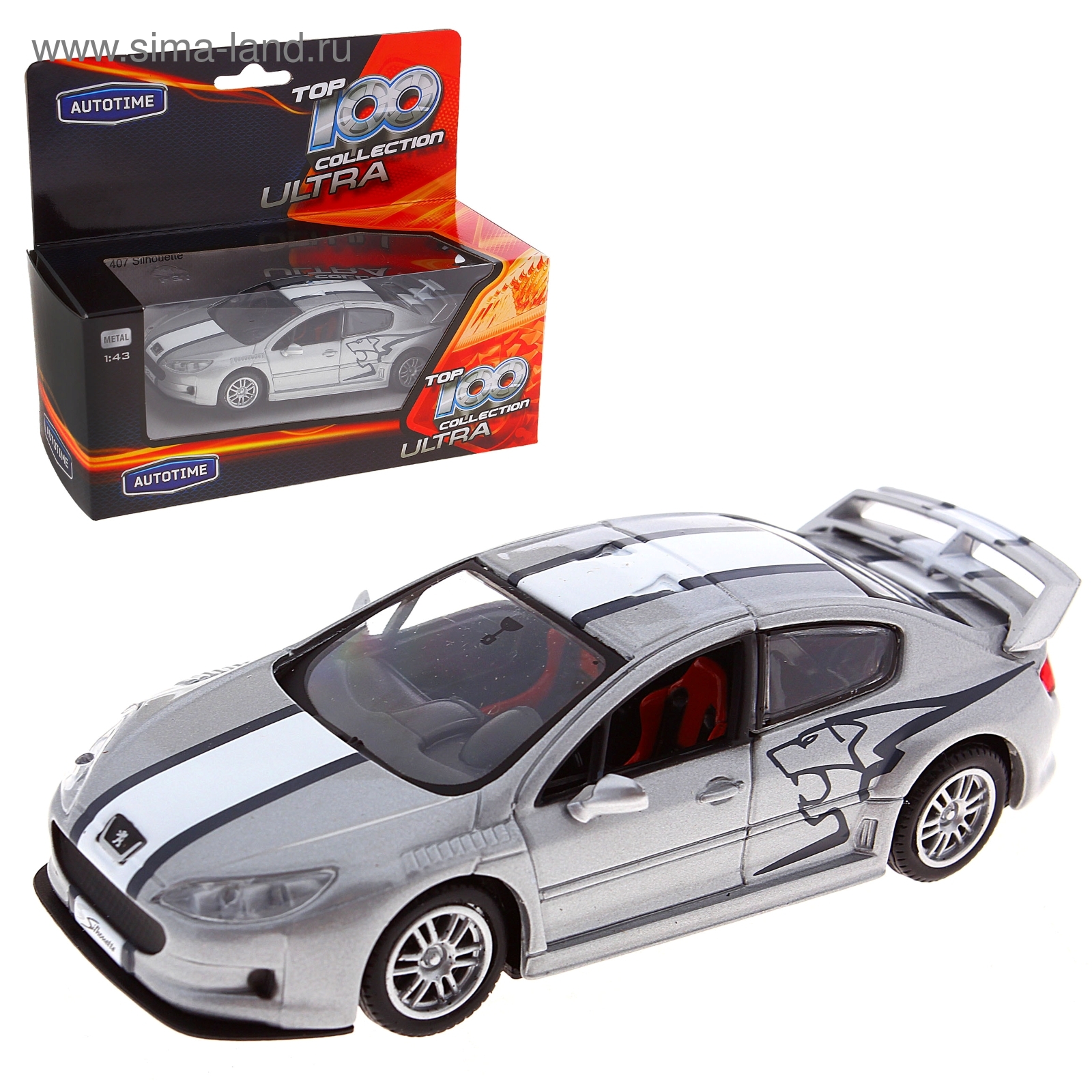 Модель машины Peugeot 407 Silhouette, масштаб 1:43 (1070982) - Купить по  цене от 355.00 руб. | Интернет магазин SIMA-LAND.RU