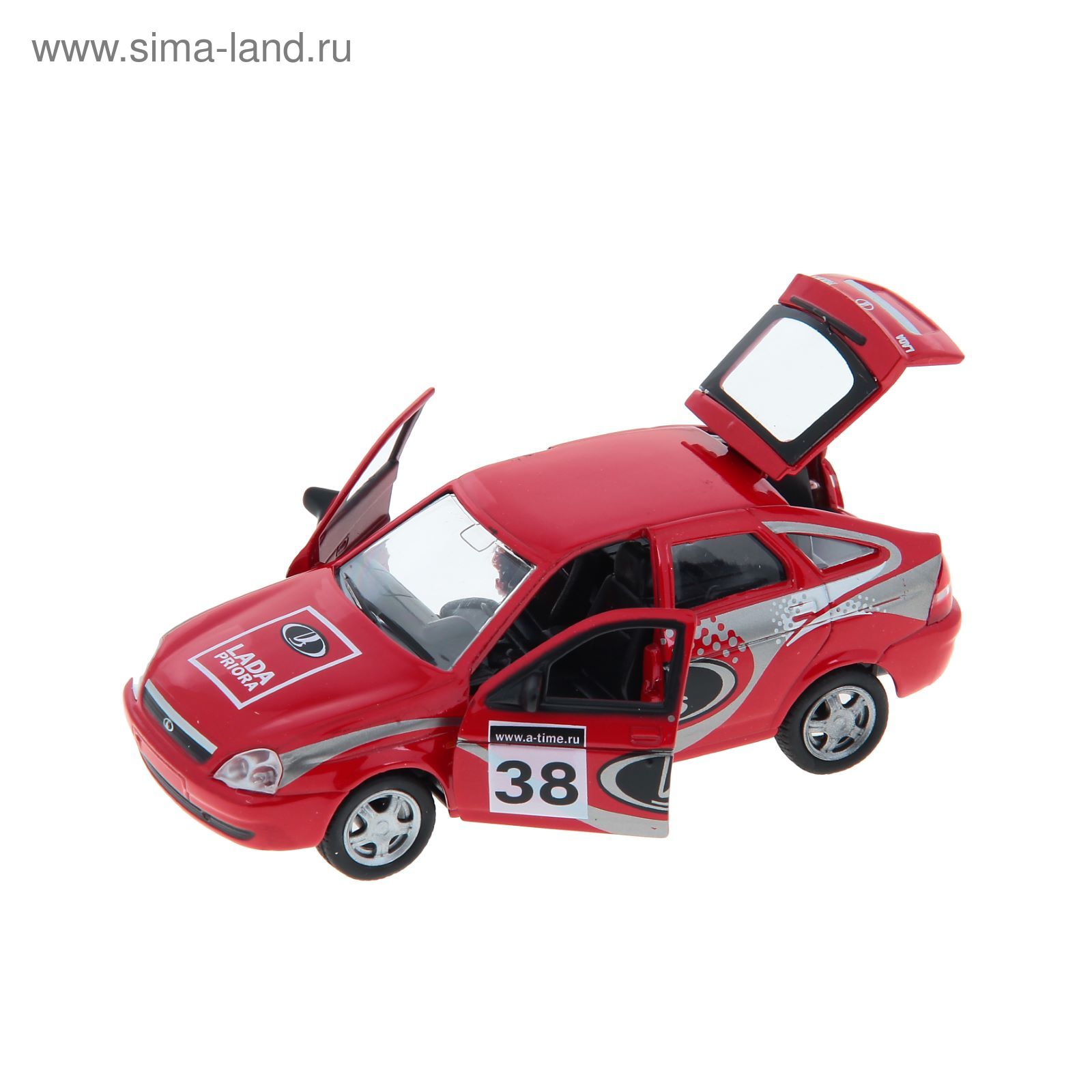 Модель машины спорт - Lada Priora, масштаб 1:36