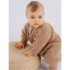 Комбинезон детский вязаный Rant Knitwear, рост 62 см, цвет бежевый - Фото 7