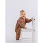 Комбинезон детский вязаный Rant Knitwear, рост 62 см, цвет коричневый - Фото 8