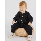 Комбинезон детский вязаный Rant Knitwear, рост 56 см, цвет графитовый - Фото 1