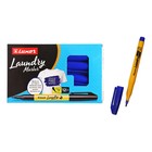 Маркер перманентный для ткани, прачечных 1-2 мм Luxor "Laundry", пулевидный, синий - фото 321130059
