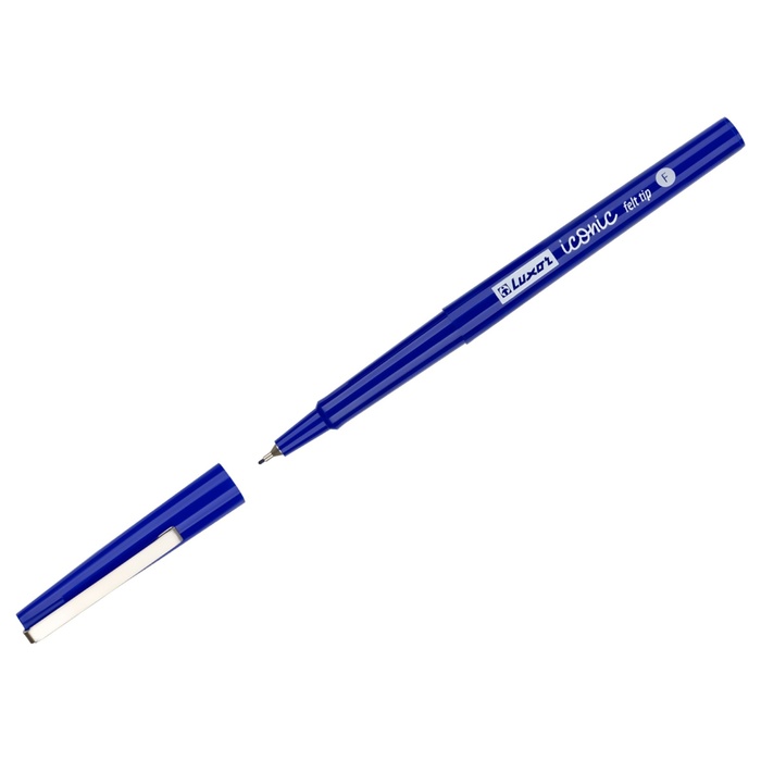 Ручка капиллярная Luxor "Iconic F" узел 0.5 мм, чернила синие