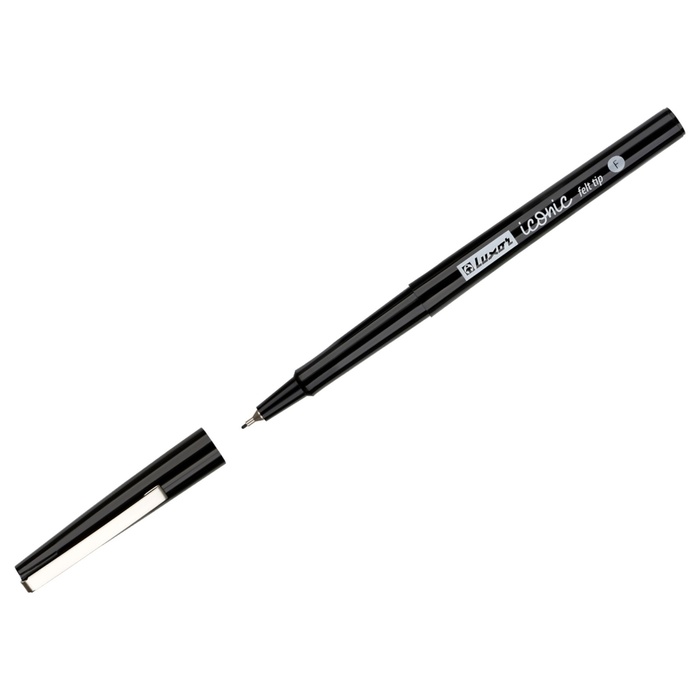 Ручка капиллярная Luxor "Iconic F" узел 0.5 мм, чернила черные