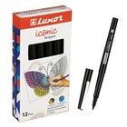Ручка капиллярная Luxor "Iconic M" узел 1.0 мм, чернила черные - фото 321130098