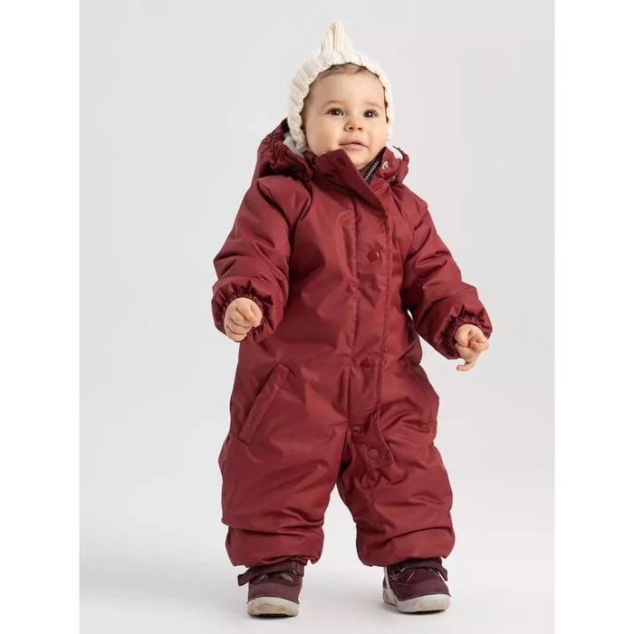 Комбинезон детский демисезонный Rant Everest, рост 74 см, цвет бордово-красный - Фото 1