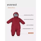 Комбинезон детский демисезонный Rant Everest, рост 74 см, цвет бордово-красный - Фото 5