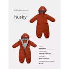 Комбинезон детский зимний Rant Husky, рост 74 см, цвет морковный - фото 307212414