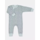 Набор детских комбинезонов с закрытыми ножками MOWbaby Birds, рост 62 см, цвет голубой, 3 шт - Фото 7