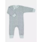 Набор детских комбинезонов с открытыми ножками MOWbaby Birds, рост 74 см, цвет голубой, 3 шт - Фото 7