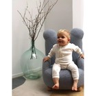Набор детских комбинезонов с открытыми ножками MOWbaby Birds, рост 68 см, цвет молочный, 3 шт - Фото 17