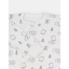 Набор детских комбинезонов с открытыми ножками MOWbaby Birds, рост 68 см, цвет молочный, 3 шт - Фото 3