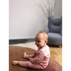 Набор детских комбинезонов с закрытыми ножками MOWbaby Birds, рост 62 см, цвет розовый, 3 шт - Фото 26