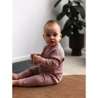 Набор детских комбинезонов с открытыми ножками MOWbaby Birds, рост 80 см, цвет розовый, 3 шт - Фото 17