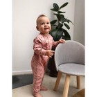 Набор детских комбинезонов с открытыми ножками MOWbaby Birds, рост 80 см, цвет розовый, 3 шт - Фото 21