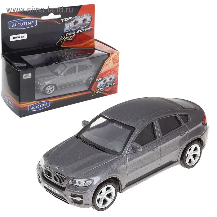 Машина металлическая BMW X6, масштаб 1:43, цвета МИКС - Фото 1