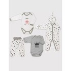 Набор одежды для новождённых Топотушки «Звезда», 5 предметов, рост 56 см, цвет розовый - фото 110729368