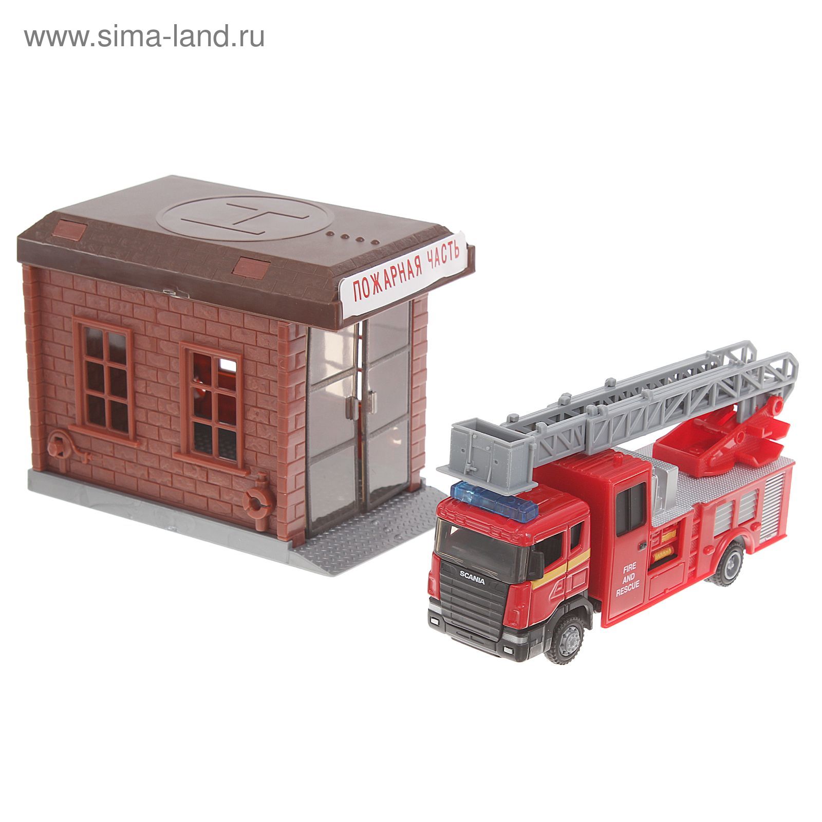 Модель пожарной машины Scania, с гаражом, масштаб 1:48 (1071009) - Купить  по цене от 602.57 руб. | Интернет магазин SIMA-LAND.RU