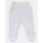 Ползунки на широкой резинке Топотушки «Малыши», швы наружу, рост 62 см, цвет белый - Фото 5