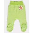 Ползунки на широкой резинке Топотушки «Малыши», рост 68 см, цвет салатовый - Фото 2