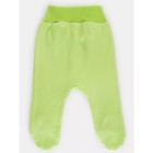 Ползунки на широкой резинке Топотушки «Малыши», рост 68 см, цвет салатовый - Фото 5