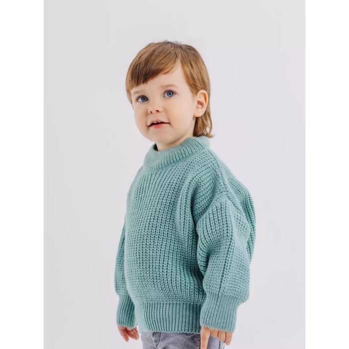 Свитер детский вязаный Rant Knitwear, рост 68 см, цвет мятный - Фото 1