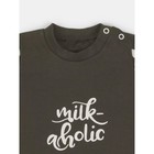 Комплект одежды детский Rant Milk-Aholic, 2 предмета: шорты, футболка, рост 62 см, цвет графитовый - Фото 4