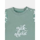 Комплект одежды детский Rant Milk-Aholic, 2 предмета: шорты, футболка, рост 62 см, цвет зелёный - Фото 3