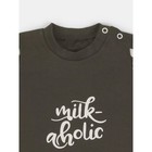 Комплект одежды детский Rant Milk-Aholic, 2 предмета: штанишки, футболка, рост 68 см, цвет графитовый - Фото 4