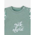 Комплект одежды детский Rant Milk-Aholic, 2 предмета: штанишки, футболка, рост 74 см, цвет зелёный - Фото 3