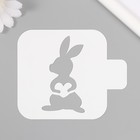 Трафарет пластиковый "Кролик" 9х9 см - фото 11999638