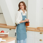 Фартук Этель ECO turquoise, 60х70см, 100% лён, 245 г/м2 - фото 807754722