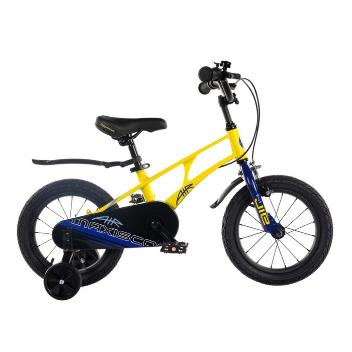Велосипед 14'' Maxiscoo Air Стандарт Плюс, цвет желтый матовый - Фото 1