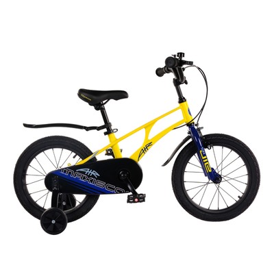 Велосипед 16'' Maxiscoo AIR Стандарт Плюс, цвет Желтый Матовый