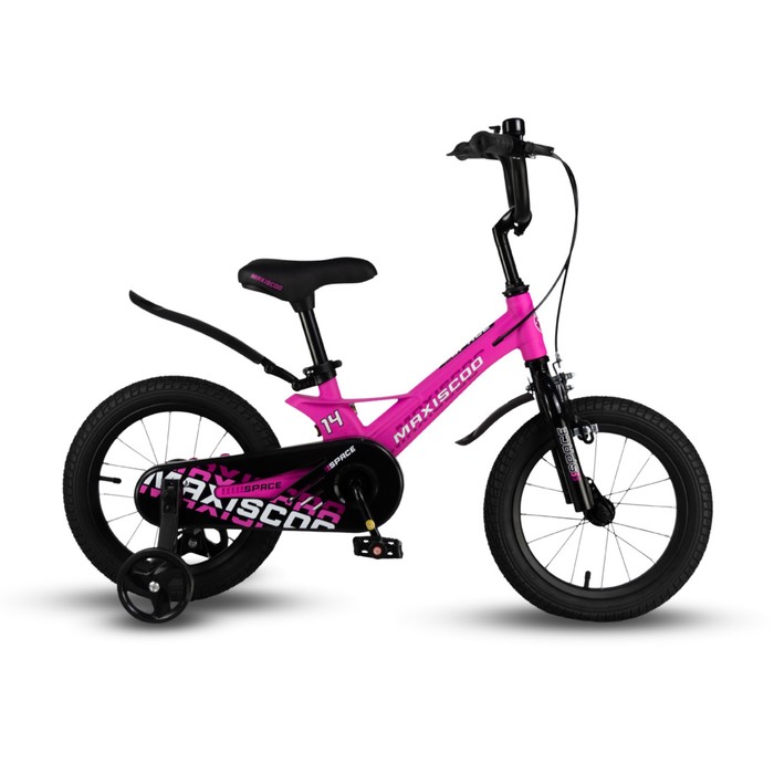 Велосипед 14'' Maxiscoo SPACE Стандарт Плюс, цвет Ультра-розовый Матовый - Фото 1