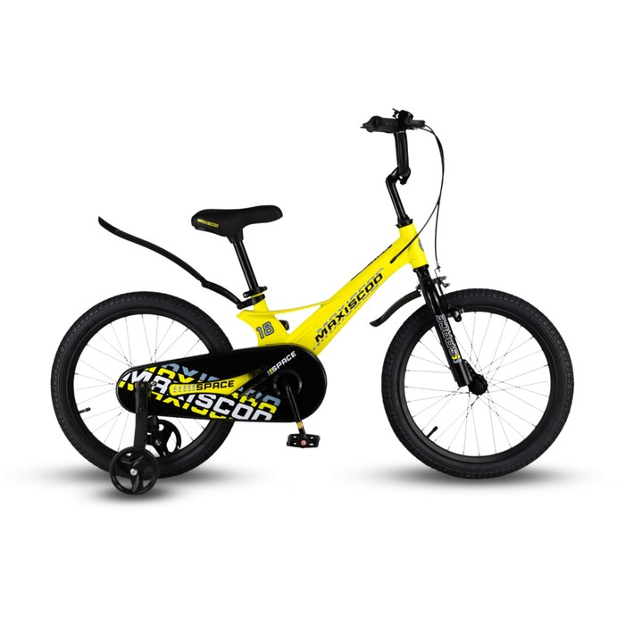 Велосипед 18'' Maxiscoo Space Стандарт, цвет жёлтый матовый - Фото 1