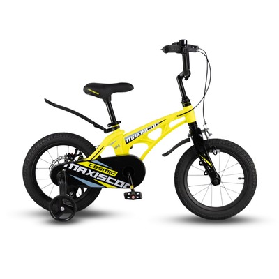 Велосипед 14'' Maxiscoo Cosmic Стандарт Плюс, цвет жёлтый матовый