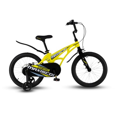 Велосипед 18'' Maxiscoo Cosmic Стандарт, цвет жёлтый матовый