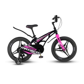 Велосипед 18'' Maxiscoo Cosmic Deluxe, цвет чёрный жемчуг