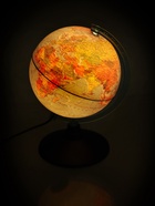 Глобус физико-политический «Классик Евро», диаметр 150 мм, с подсветкой 1072908 - фото 9181576