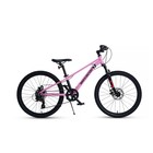 Велосипед 24'' Maxiscoo 7Bike M300, цвет розовый - фото 306542453