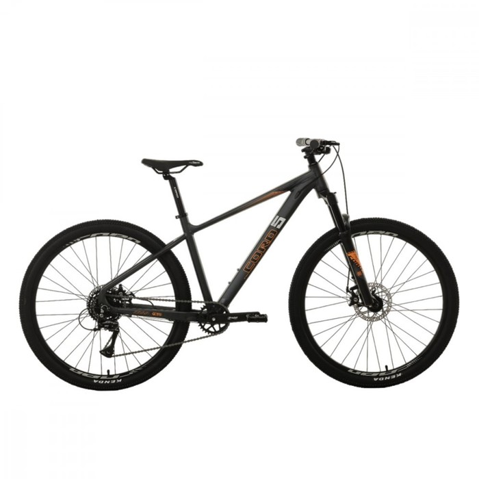 Велосипед 27,5'' Cord 5BIKE M400, цвет Угольный Антрацит, размер 17'' - Фото 1