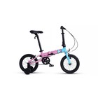 Велосипед 14'' Maxiscoo S007 PRO, цвет Розовый с Синим - фото 299152076