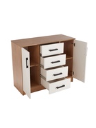 Комод для хранения «Эра. К1000–2Д», 4 ящика, 2 дверцы, 1000×430×830 мм, цвет дуб вотан/белый - Фото 5