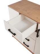 Комод для хранения «Эра. К1000-2Д», 4 ящика, 2 дверцы, 1000×430×830 мм, цвет дуб вотан/белый - фото 68134979