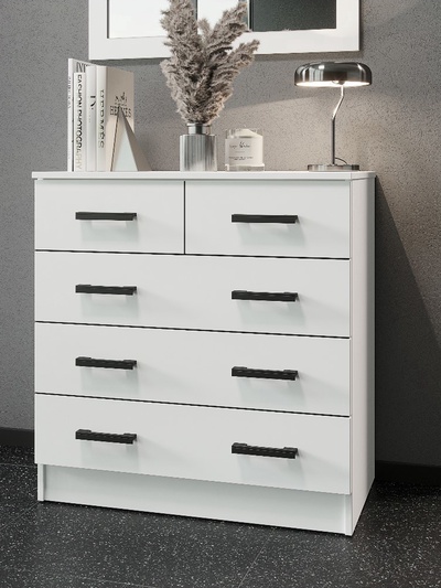 Комод для хранения «Эра. К800–3/2», 5 ящиков, 800×440×830 мм, цвет белый